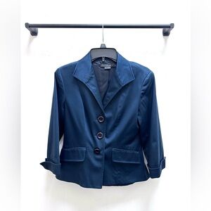 Lafayette 148 Classic navy/dark aqua Blazer size 2- GREAT CONDITION!